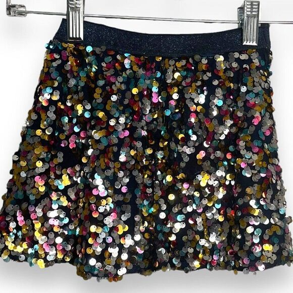 365 Kids Garanimals Sequin Mini Skirt Girls 4 Multicolored Academia Party Dance - Picture 1 of 6